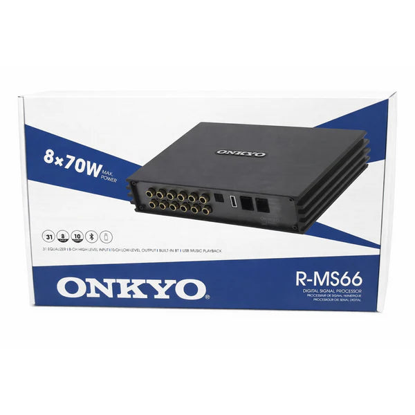 ONKYO R-MS66 Digital Signal Processor and DSP Amplifier for High-Performance Car Audio Systems.