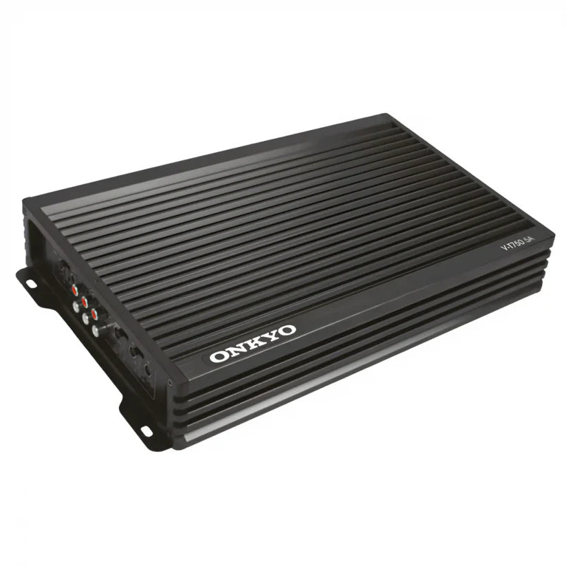 Onkyo V-T750.5A 5-Channel Class A/B Car Audio Amplifier for Full System Power and Performance.