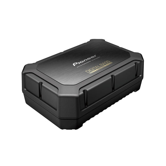 Pioneer TS-WX400DA space saving active subwoofer 250W with compact design delivering deep bass and enhanced audio performance in cars