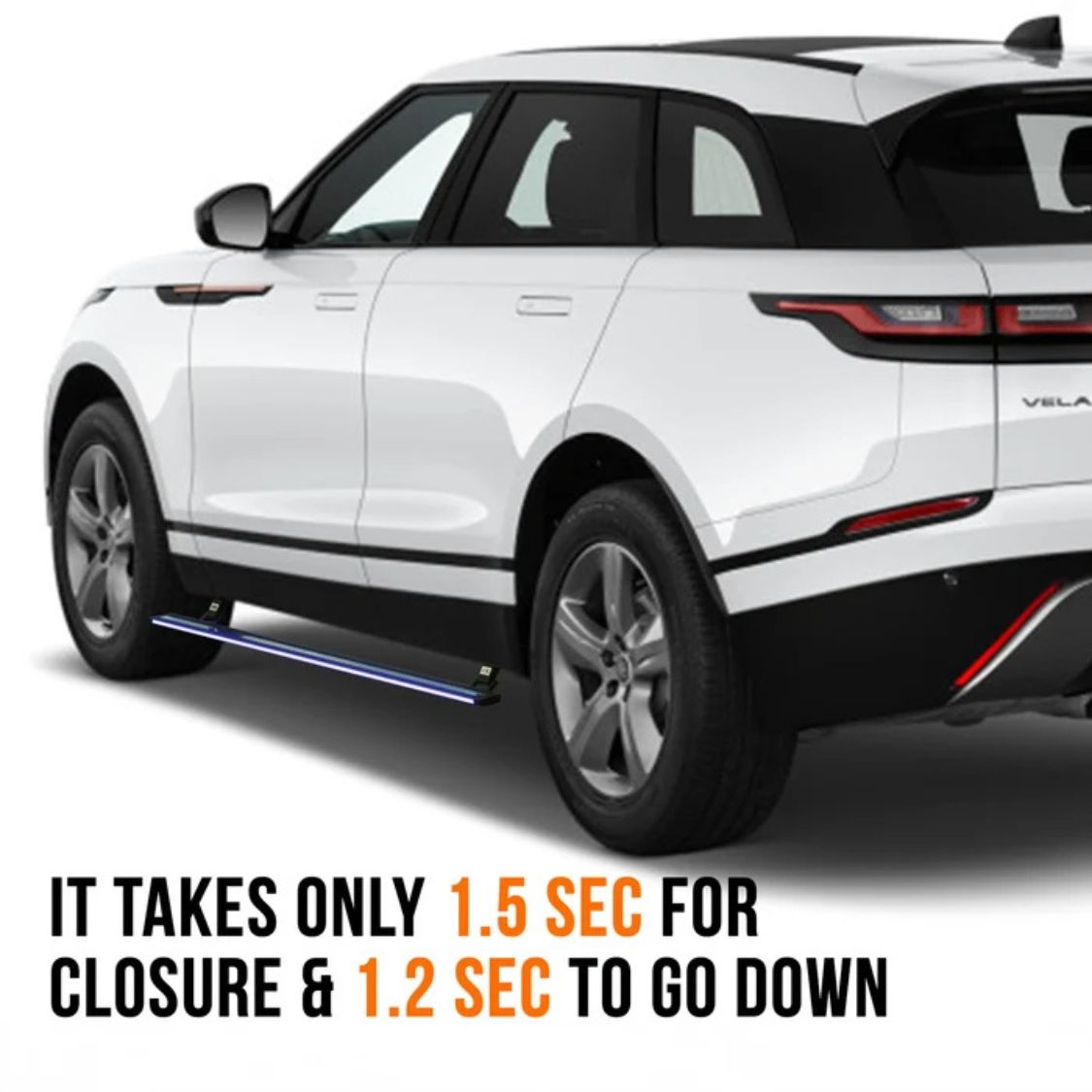 Range Rover Velar 2021–2023 RGB Electric Side Step (App Controlled) | 300KG Load Capacity | Automatic Opening 