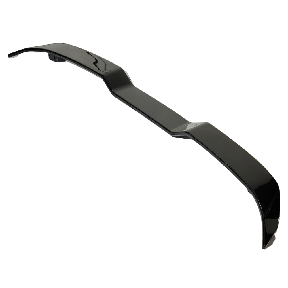 rear spoiler glossy black finish for Hyundai Verna 2023 onwards enhancing sporty look aerodynamic styling and premium exterior upgrade for car rear profile