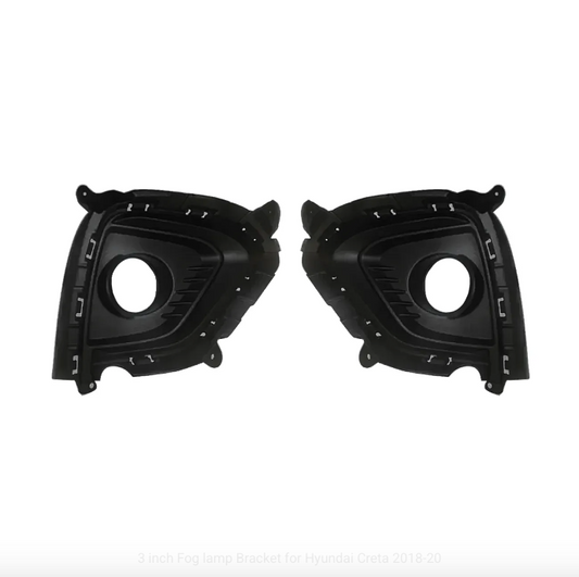 Fog Lamp Bracket for Hyundai Creta (2018–2020) – Compatible with 3-Inch LED/Projector Fog Lamp
