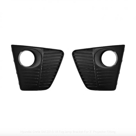 Fog Lamp Bracket for Hyundai Creta (2015–2018) - Compatible with 3-Inch LED/Projector Fog Lamp
