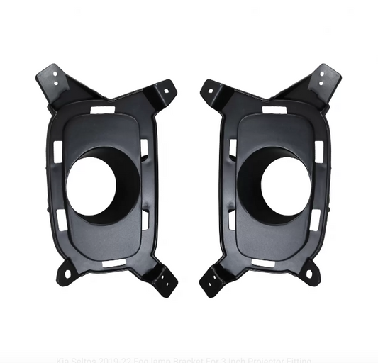Fog Lamp Bracket for Kia Seltos (2019–2022) – Compatible with 3-Inch LED / Projector Fog Lamps