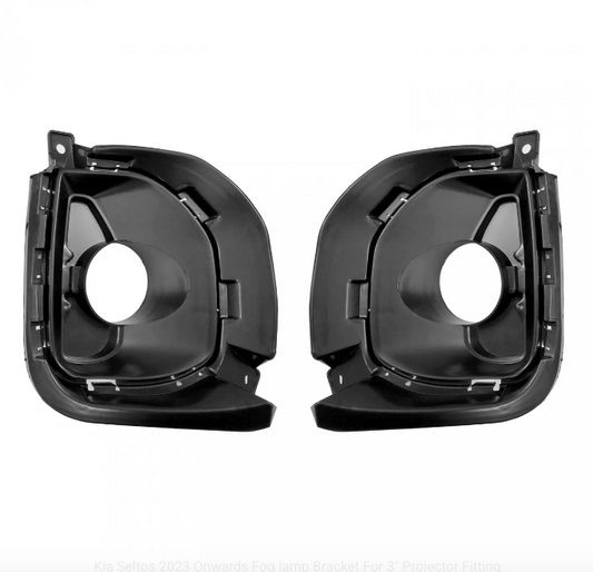 Fog Lamp Bracket for Kia Seltos (2023 Onwards) – Compatible with 3-Inch LED / Projector Fog Lamps