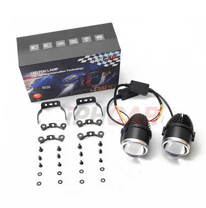 IPH M513 Projector Fog Lamp (2-Inch) – Tri-Color LED Fog Light (High/Low Beam)