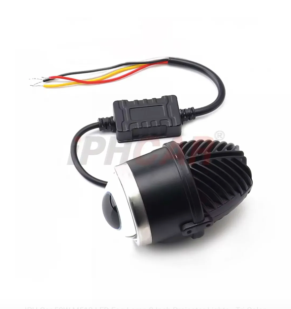 IPH M513 Projector Fog Lamp (2-Inch) – Tri-Color LED Fog Light (High/Low Beam)