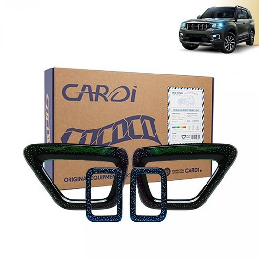 Cardi K4 Ambient Light with Black Panel | Compatible with Mahindra Scorpio-N (2022 Onwards) | OEM | 18-Piece Interior Lighting Kit