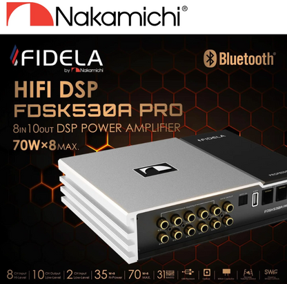 Nakamichi FDSK530A PRO — Fidela by Nakamichi DSP Power Amplifier (8-IN / 10-OUT)
