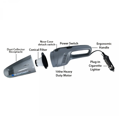 Blaupunkt VC-3008-GY Car Vacuum Cleaner (12V)