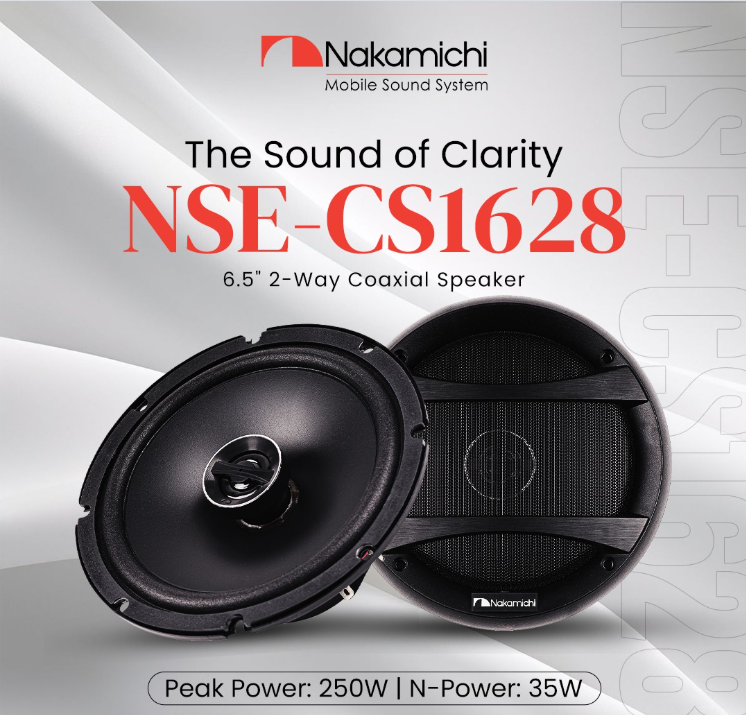 Nakamichi NSE-CS1628 6.5″ 2-Way Component Speakers