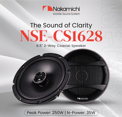 Nakamichi NSE-CS1628 6.5″ 2-Way Component Speakers