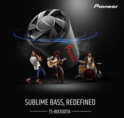 Pioneer TS-WX300TA 12″ Active Bass Tube Subwoofer (1300W Max / 350W RMS)
