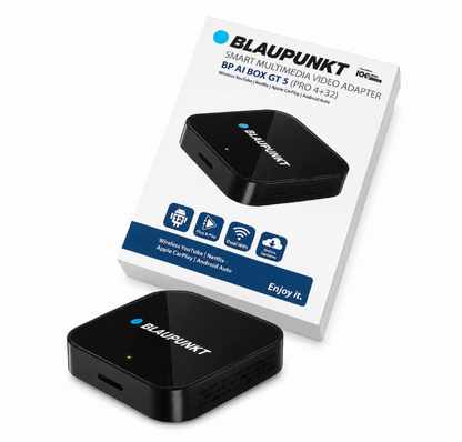 Blaupunkt BP AI Box GT 5 (Pro 4+32) Smart Multimedia Video Adapter | Wireless CarPlay & Android Auto | Android 12