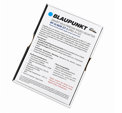 Blaupunkt BP AI Box GT 5 (Pro 4+32) Smart Multimedia Video Adapter | Wireless CarPlay & Android Auto | Android 12