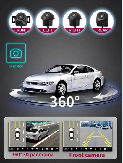 Park Maxx 360° AVM 4-Ways Car Camera System | Super 1080P AHD | Bird View