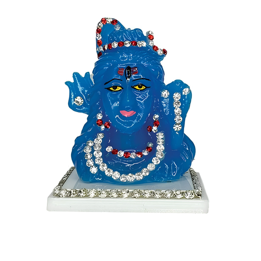 Shiva Idol in Blue Color for Car Dashboard | DriveStylish