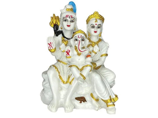 Shiva Parivar Idol for Car Dashboard | Spiritual Dashboard Decor  