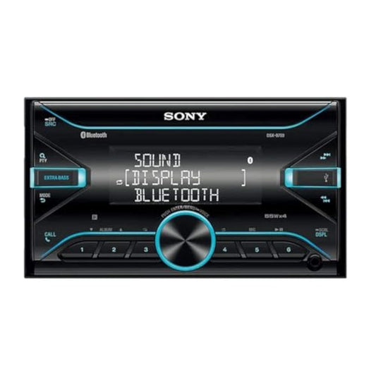 Sony DSX-B700 double din car stereo in black with variable color key illumination and dual Bluetooth connectivity