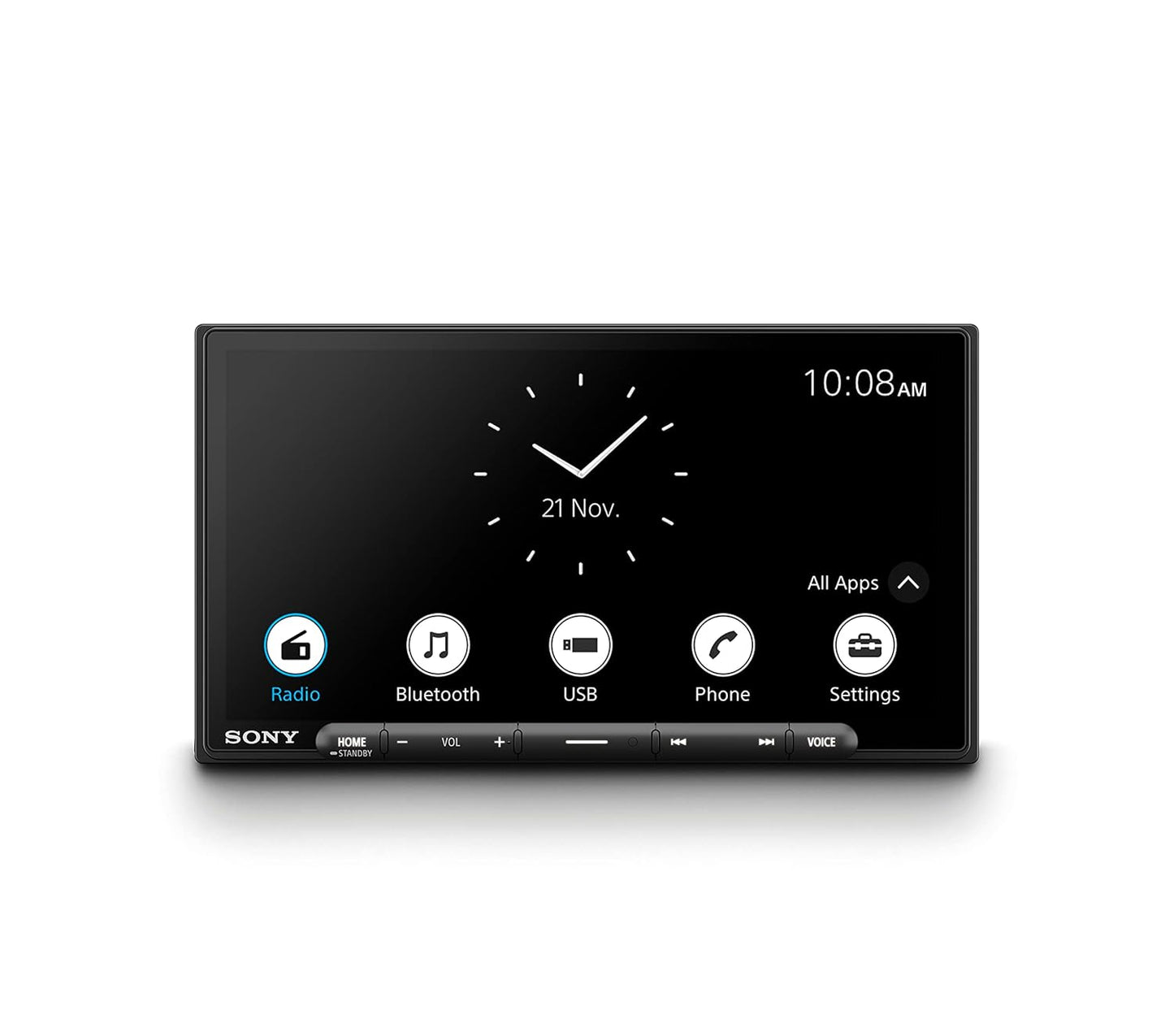 Sony XAV-AX6000 6.95 inch capacitive touch screen digital media receiver with wireless Android Auto Apple CarPlay and HDMI port