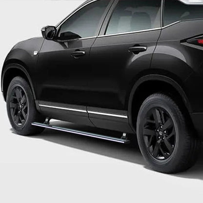 Tata Harrier 2019+ Electric Side Step with RGB Streamer Lights & App Control | 300KG Load Capacity | Automatic Opening | 1.5 Second Extension | ADC-12 Aluminium Alloy Body | 2 Years Warranty