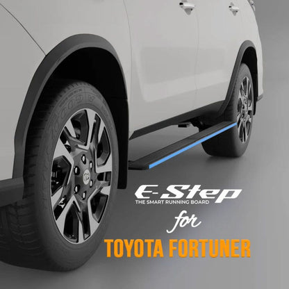 Toyota Fortuner 2016+ Electric Side Step | With RGB Streamer Lights or Without RGB | 300KG Load Capacity