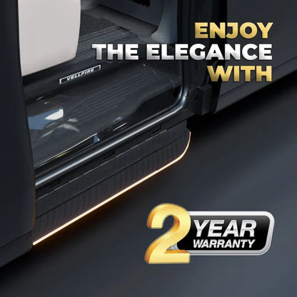 Toyota Vellfire Electric Side Step with RGB Streamer Lights & App Control | 300KG Load Capacity | Automatic Opening | 1.5 Second Extension | ADC-12 Aluminium Alloy Body | 2 Years Warranty