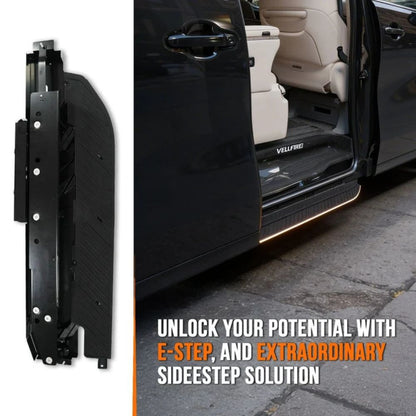 Toyota Vellfire Electric Side Step with RGB Streamer Lights & App Control | 300KG Load Capacity | Automatic Opening | 1.5 Second Extension | ADC-12 Aluminium Alloy Body | 2 Years Warranty