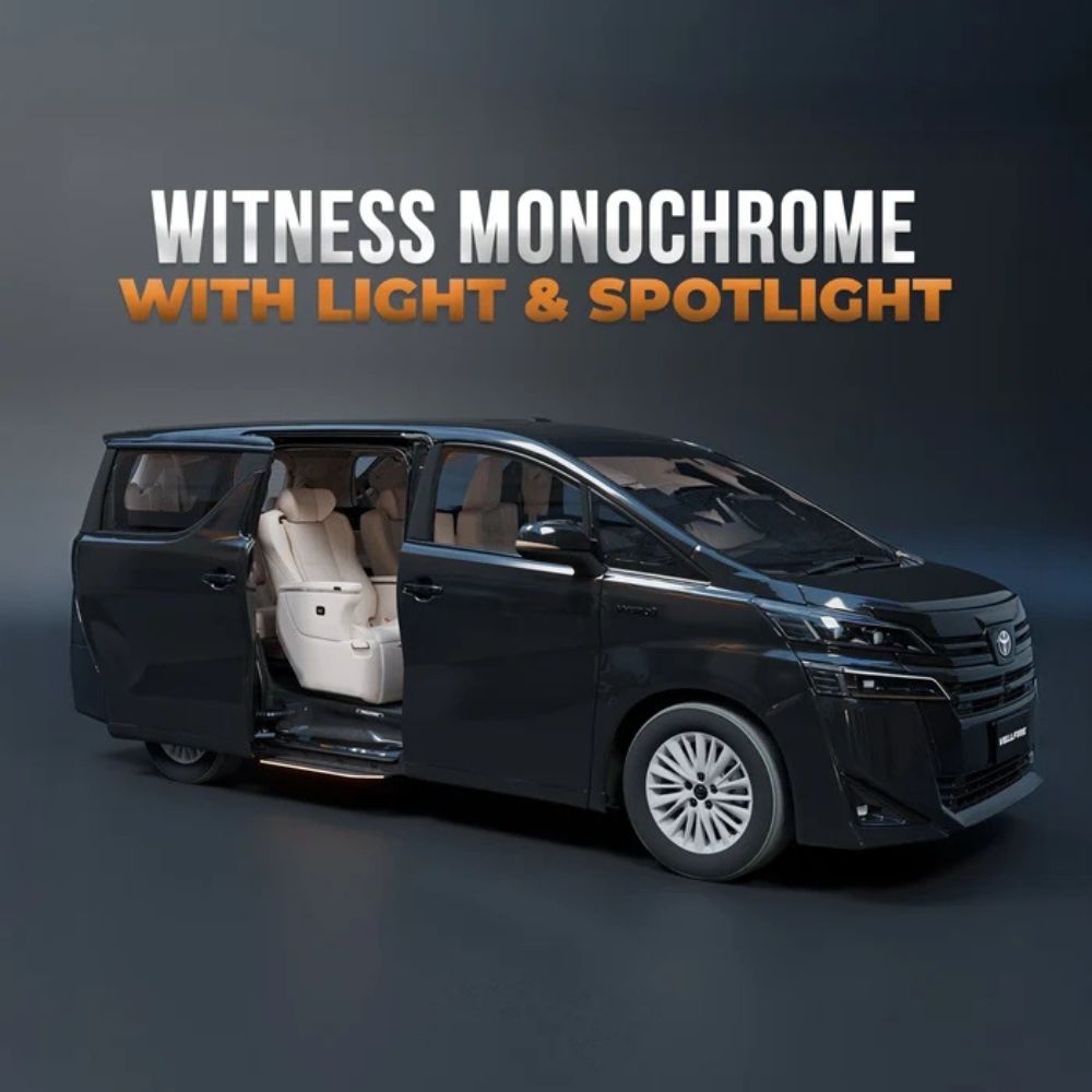 Toyota Vellfire Electric Side Step with RGB Streamer Lights & App Control | 300KG Load Capacity | Automatic Opening | 1.5 Second Extension | ADC-12 Aluminium Alloy Body | 2 Years Warranty