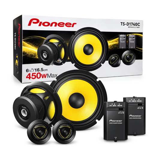 Pioneer TS-D1740C Car Component Speaker System | 100W RMS | 450W Peak | 6.5 Inch | D-Series
