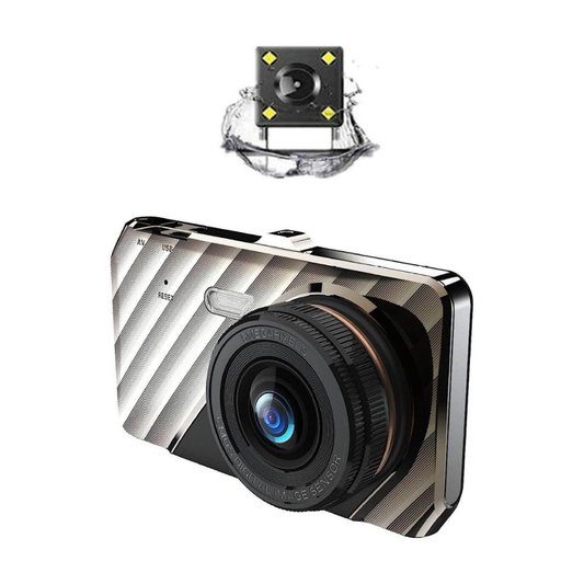 Bluzon BO-DV512 Full Touch Dashcam | Front & Rear | Full HD 1080P | Voice Recording | Loop Recording
