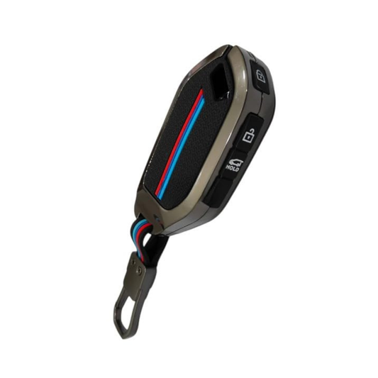 Premium Metal Alloy Key Cover for KIA Syros | 4 Buttom Smart Key