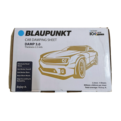 Blaupunkt Damp 3.0 Car Damping Sheets (Set of 5) |  Reduces Road Noise & Vibrations