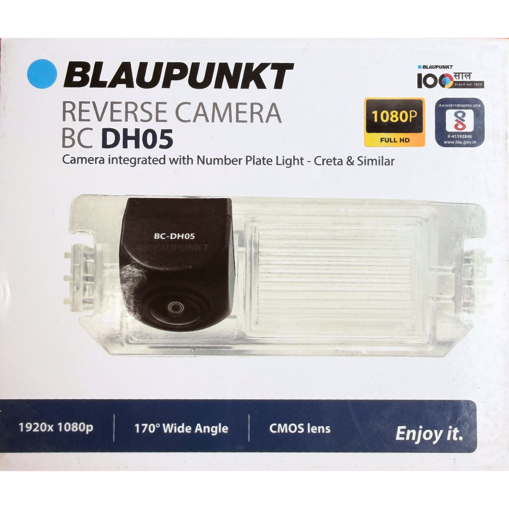 Blaupunkt BC DH05 Reverse Camera with Number Plate Light for Hyundai Creta & Similar Cars