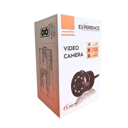 Nippon Car Rear View Reverse Parking LED Camera | Single Chip1/4 Sensor | Waterproof | Night Vision | 120 Degree Wide Angle | 10 bit Digital Video | NCAM-100