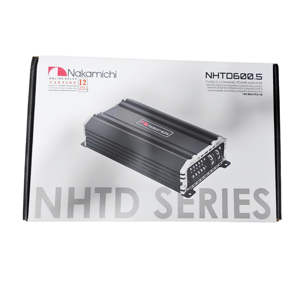 Nakamichi NHTD600.5 5-Channel Class D Amplifier with Bass Knob Controller Included