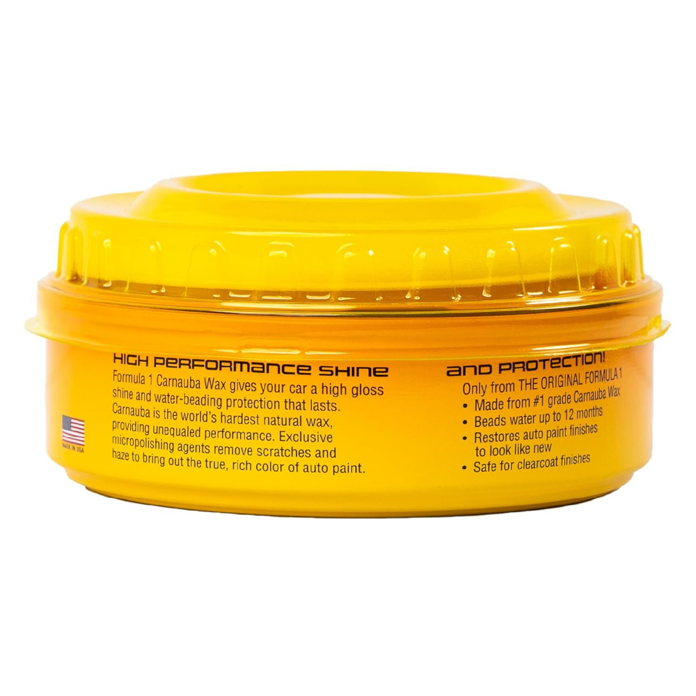 Formula 1 615026 Carnauba Paste Wax Polish 230 g – High Gloss Paint Protection & Long-Lasting Shine
