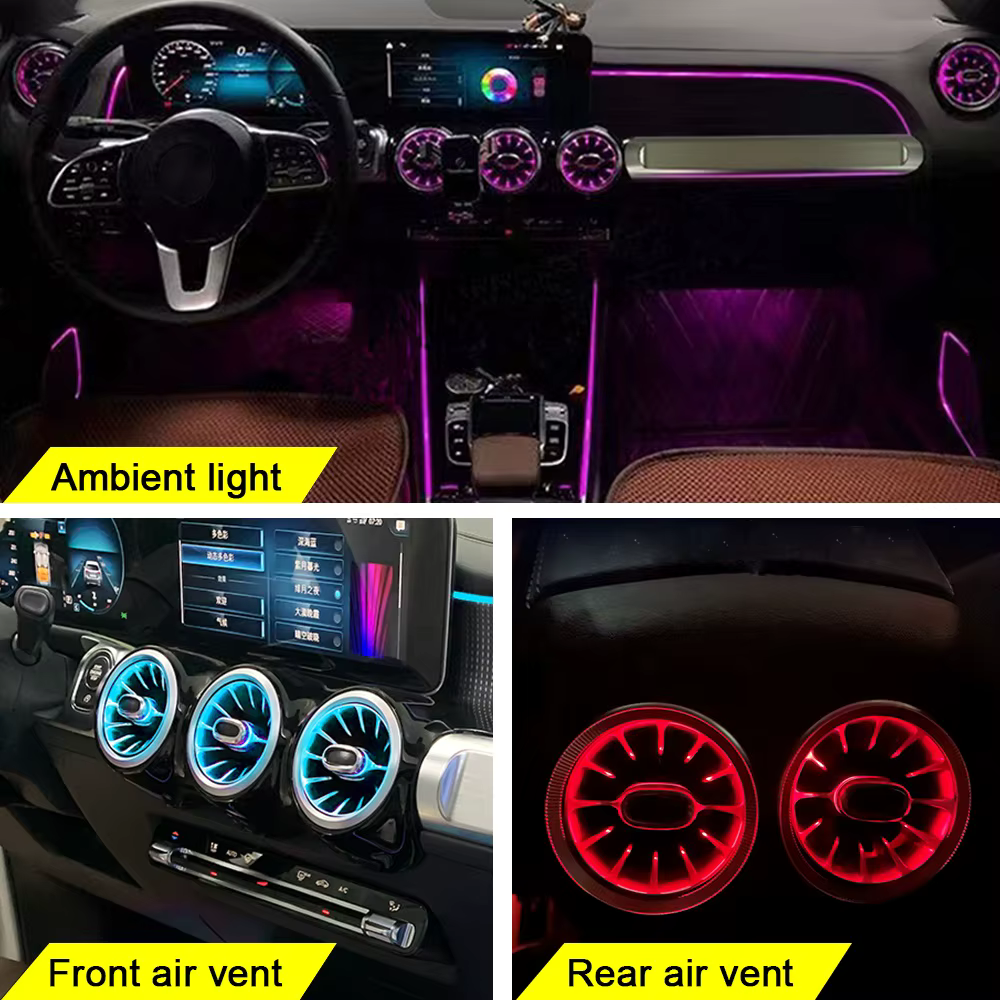 CARDI AC Vent with Ambient Light | App & Remote Control | Compatible with Mahindra Thar 2020-2023