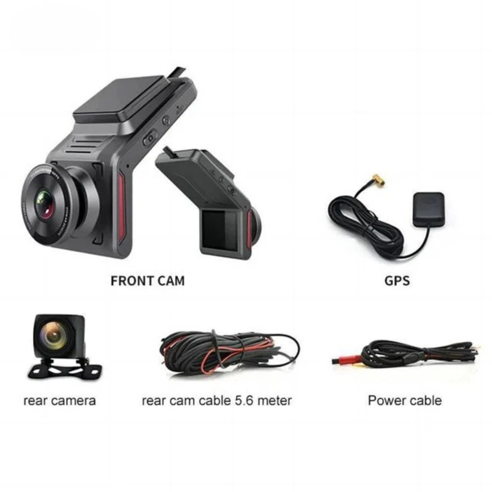 Blockbuster 2CH Dash Camera | Dual Channel Recording | 2-Way Communication | Full HD 1080P | 4G SIM Compatible | 24-Hour Monitoring | GPS Track History