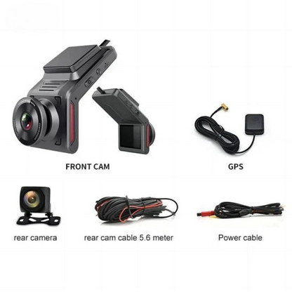 Blockbuster 2CH Dash Camera | Dual Channel Recording | 2-Way Communication | Full HD 1080P | 4G SIM Compatible | 24-Hour Monitoring | GPS Track History