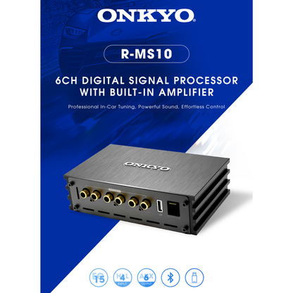 Onkyo R-MS10 – 6-Channel DSP Amplifier with Bluetooth & 15-Band EQ