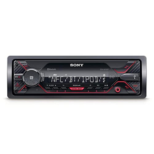 Sony DSX-A410BT – Single-DIN Digital Media Receiver | NFC, Dual-Bluetooth, USB, AUX & FM | 4×55 W Output | 10-Band EQ
