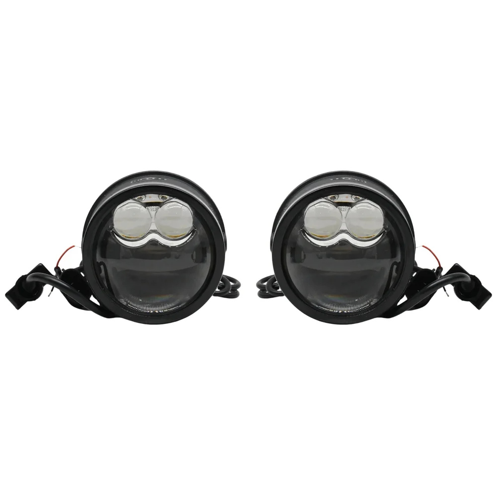 HELLA Knight Street M90 Module Dual Beam Set – LED Projector Module for Fog/Driving Lamps (6000K)