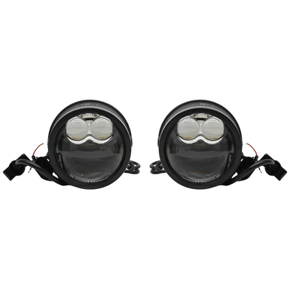 HELLA Knight Street M90 Module Dual Beam Set – LED Projector Module for Fog/Driving Lamps (6000K)