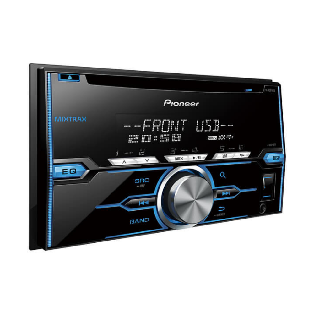 Pioneer FH-X389UB Car Stereo – Double DIN, Head Unit with USB, AUX & FM, Powerful 4×50W Output, Advanced Sound & ARC App Support