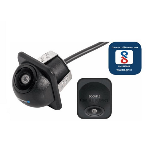 Blaupunkt BC DH 4.3 SD/AHD Universal OE Fitment Number Plate Camera | Dynamic Guidelines | Wide Angle | CMOS Sensor | Water Resistant