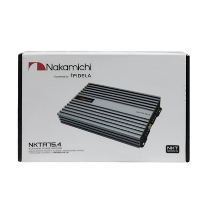 Nakamichi NKTA75.4 Class A/B 4 Channel Amplifier for Car Audio