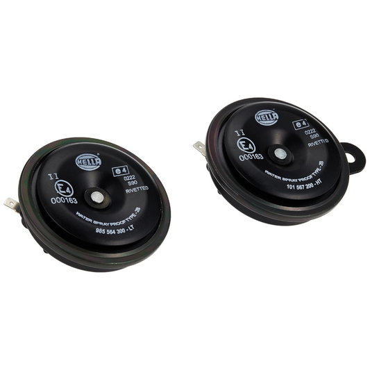 Hella S90 Electric Horn Set (12V,350/415 Hz,108-118 dB @ 2m) for Passenger Car