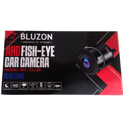 Bluzon Car Full AHD Fisheye Camera | 170° Ultra-Wide Angle | Panoramic Lens | Waterproof Design