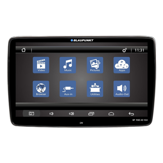 Blaupunkt RSE-10.1″ Capacitive Touchscreen Monitor | 2GB/16GB | HDMI Input | Car Rear Seat Entertainment System